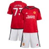 Manchester United Mainoo 73 Barn Hjemmedrakt 2023-24 Kortermet